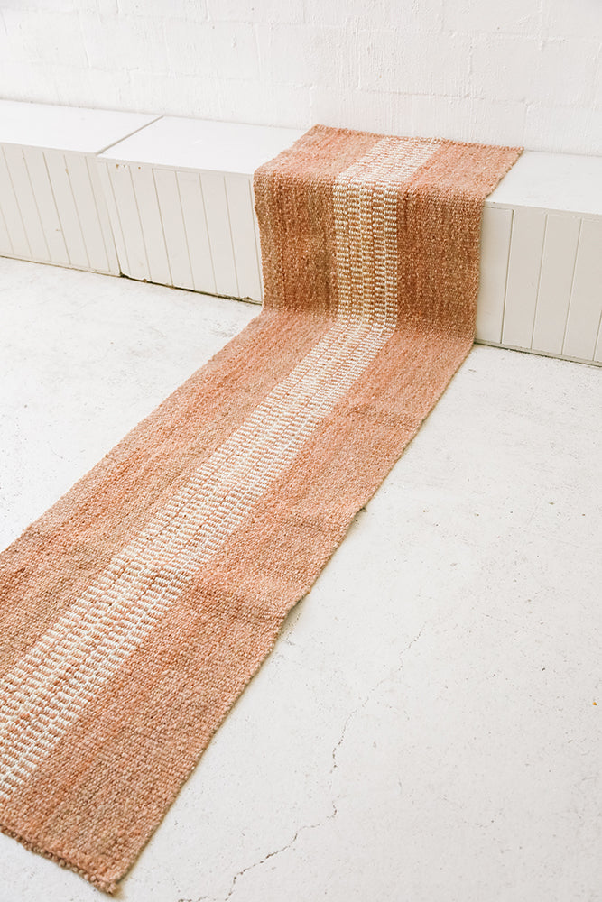 Rosana Runner | Dusty Peach & Natural