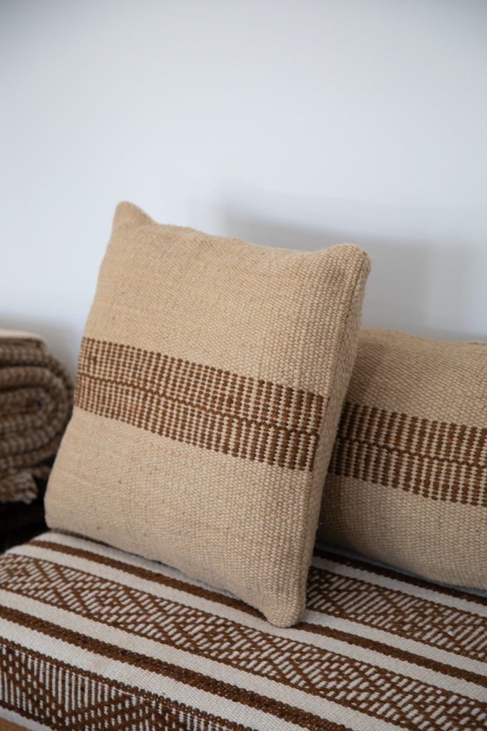 Rosana Cushion | Sand & Rust