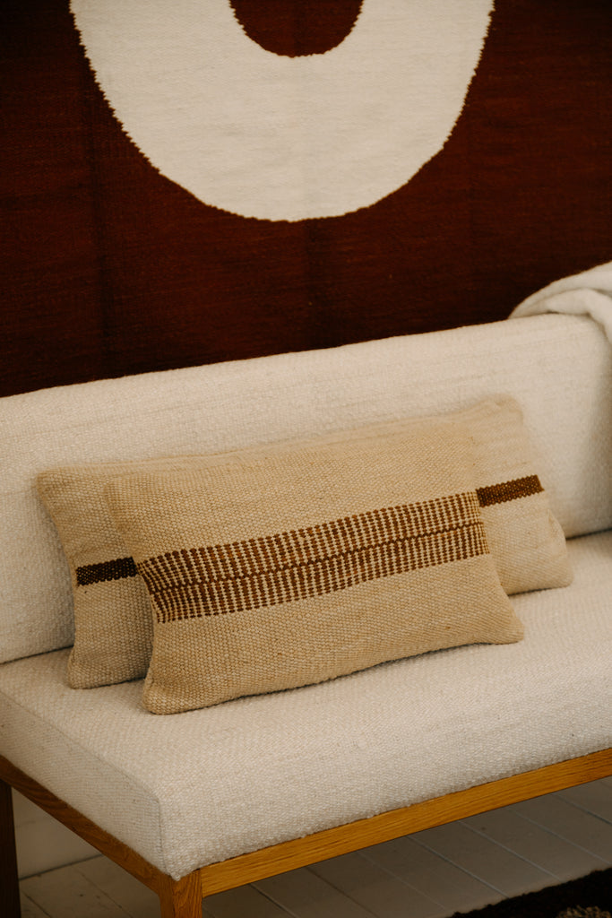 Rosana Lumbar Cushion | Sand & Rust