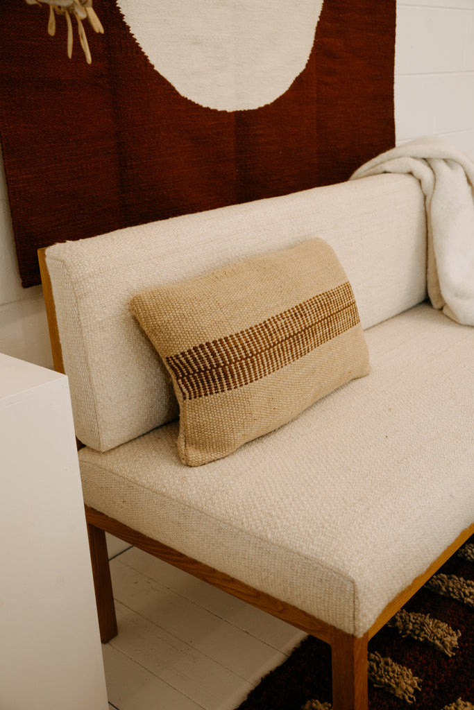 Rosana Lumbar Cushion | Sand & Rust