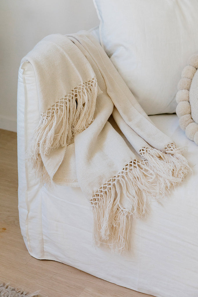 Puna Blend Throw | Natural White