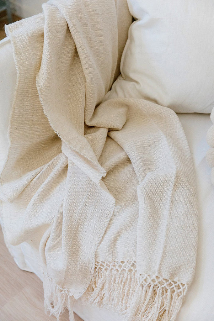 Puna Blend Throw | Natural White