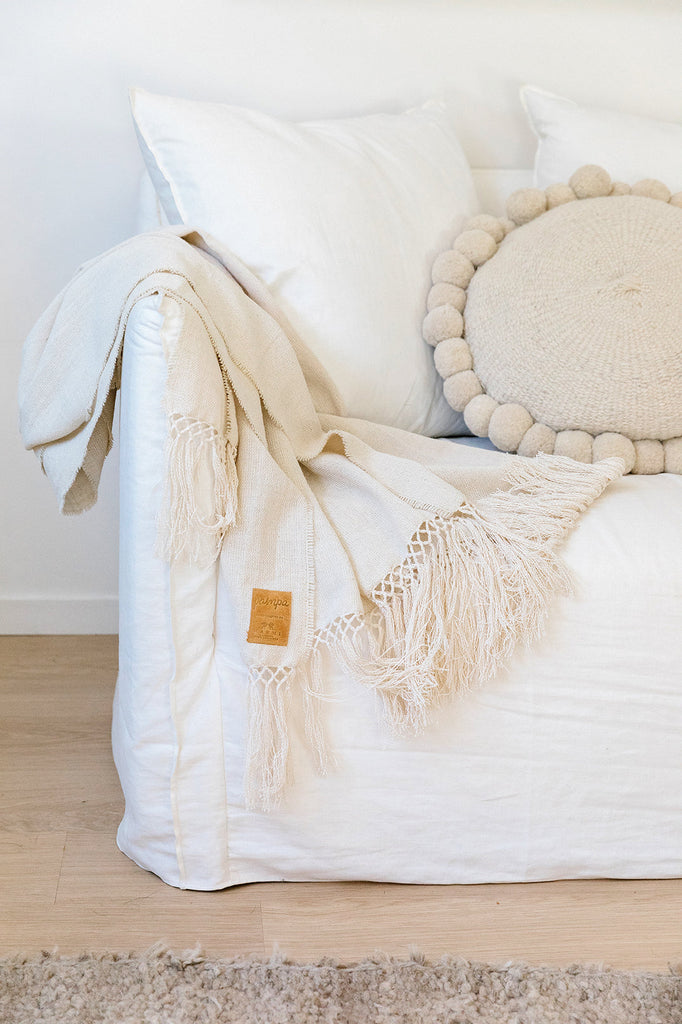 Puna Blend Throw | Natural White