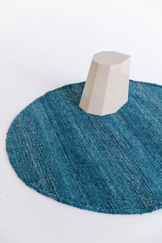 Classica Round Rug | Sea Blue