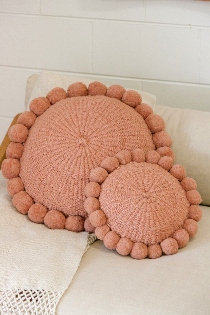 Classica Pom Pom Cushion #1 Mini | Desert Rose