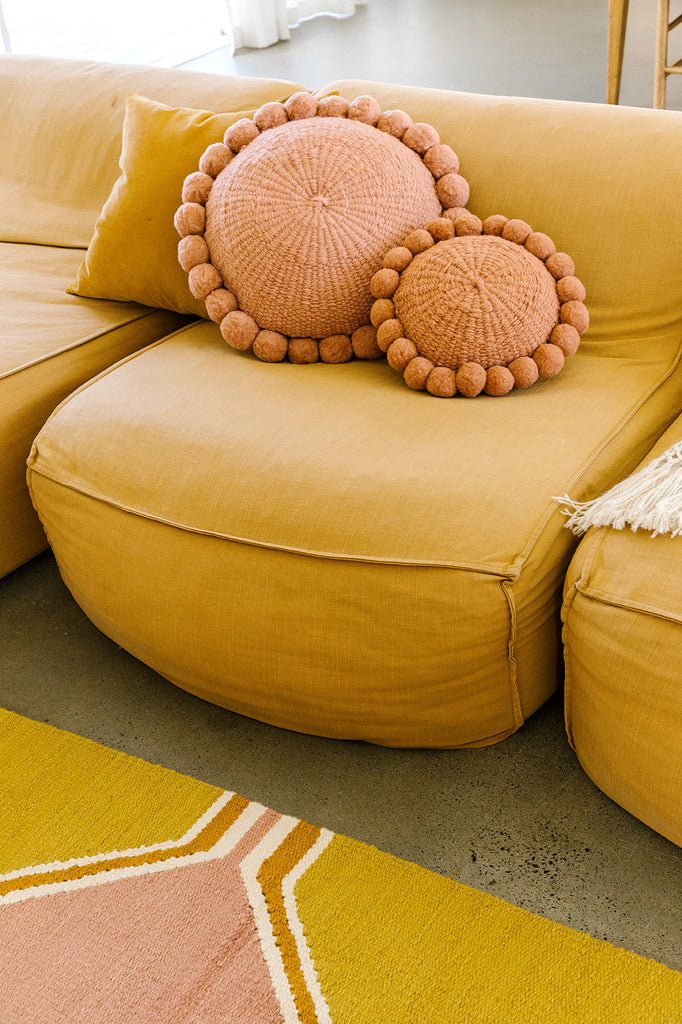 Classica Pom Pom Cushion #1 Mini | Desert Rose