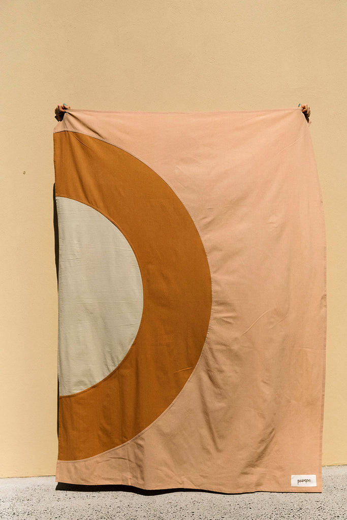 Rainbow Throw | Dusty Pink, Rust & Bone