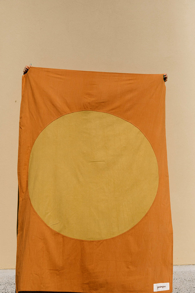 Sol Throw | Rust & Mustard