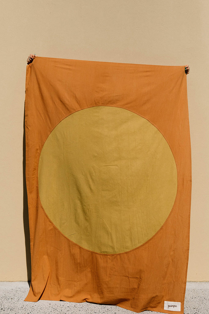 Sol Throw | Rust & Mustard