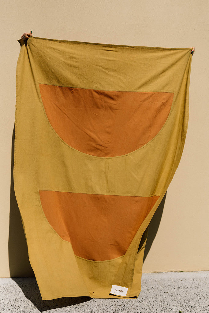 Luna Throw | Mustard & Rust