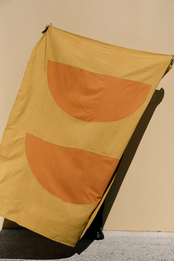 Luna Throw | Mustard & Rust