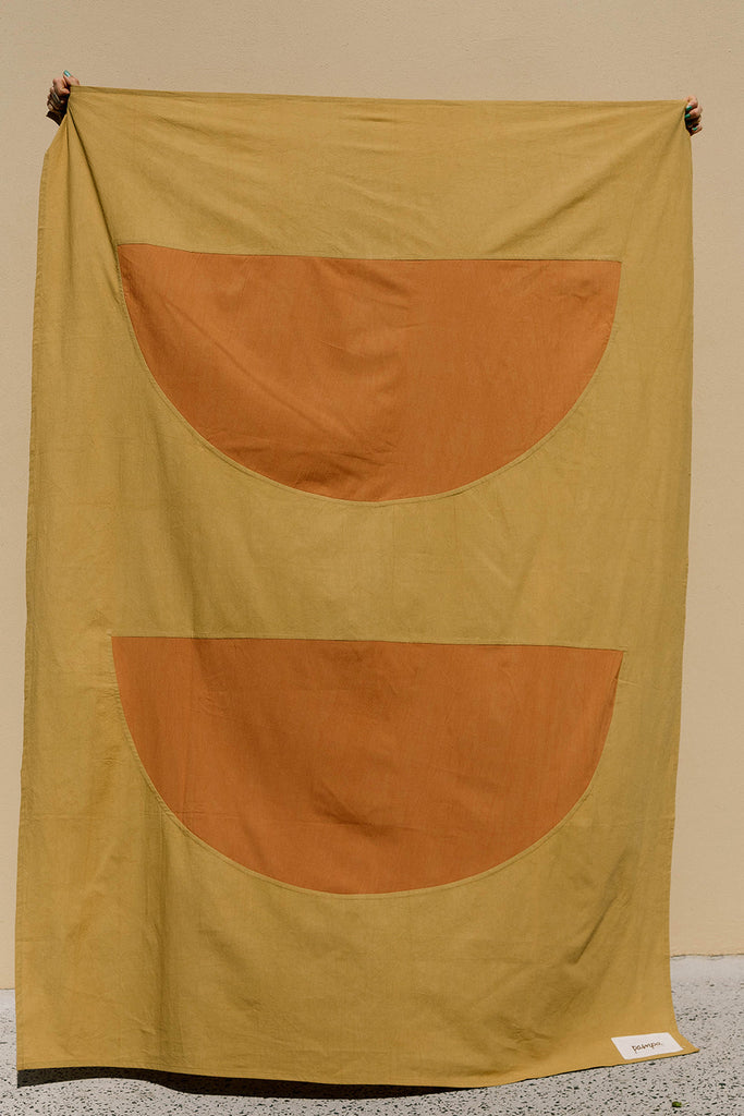 Luna Throw | Mustard & Rust