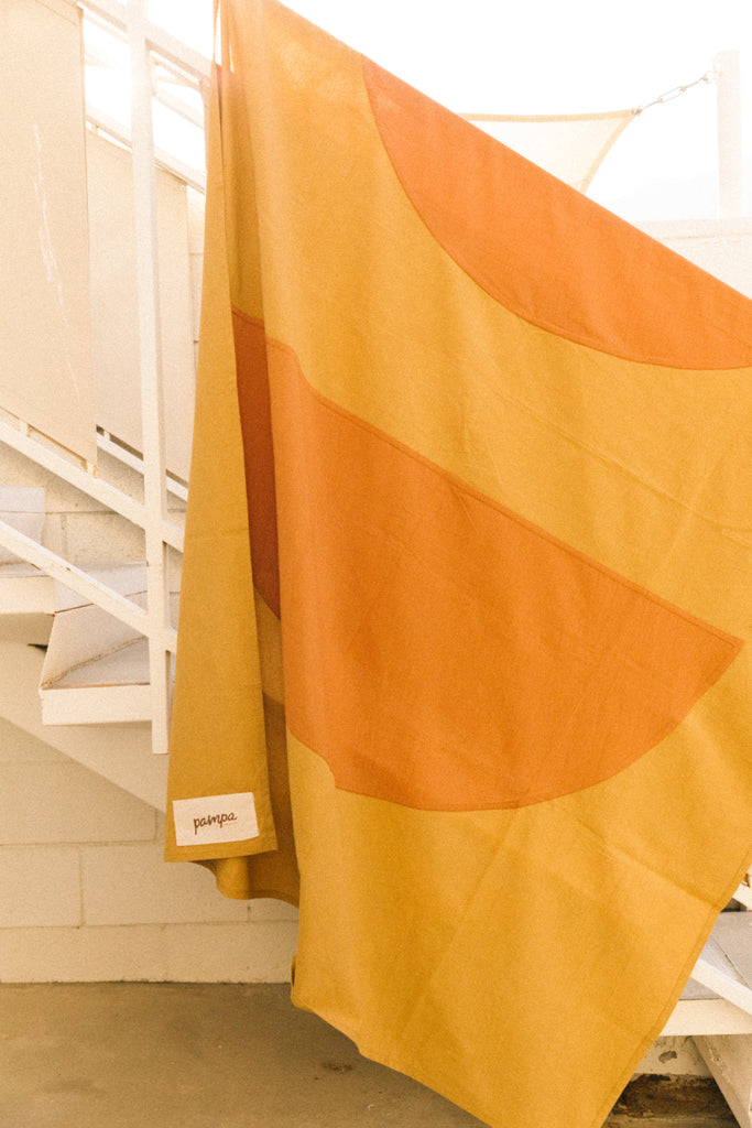 Luna Throw | Mustard & Rust