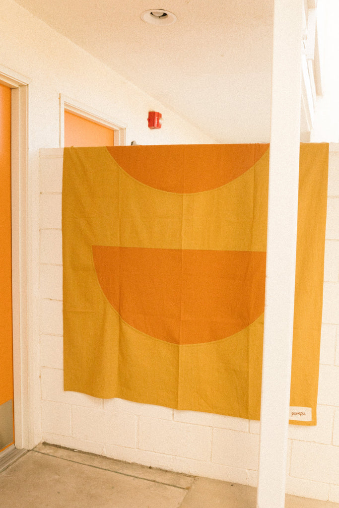 Luna Throw | Mustard & Rust