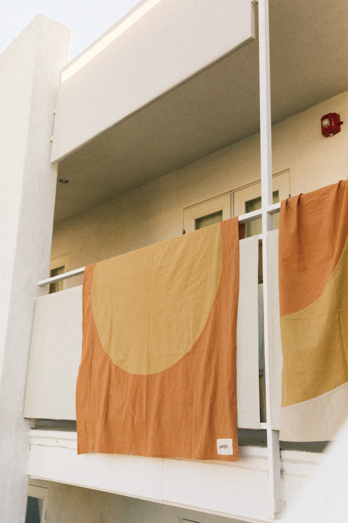 Sol Throw | Rust & Mustard