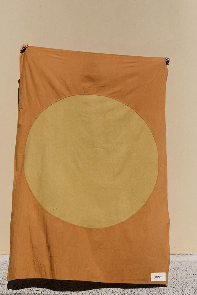 Sol Throw | Rust & Mustard