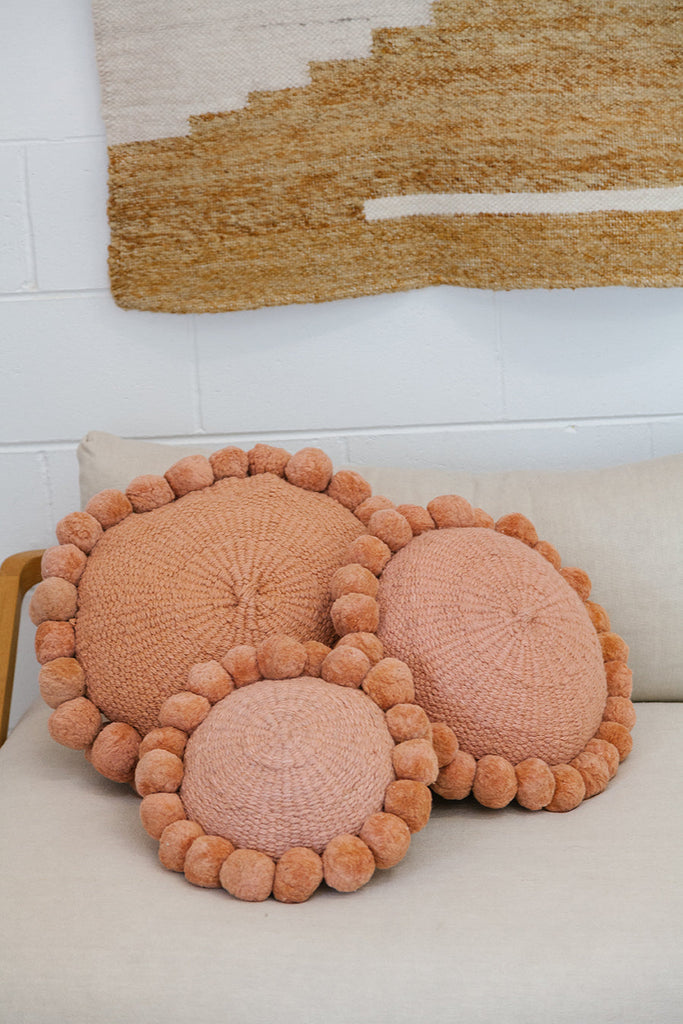 Classica Pom Pom Cushion #1 Medium | Desert Rose