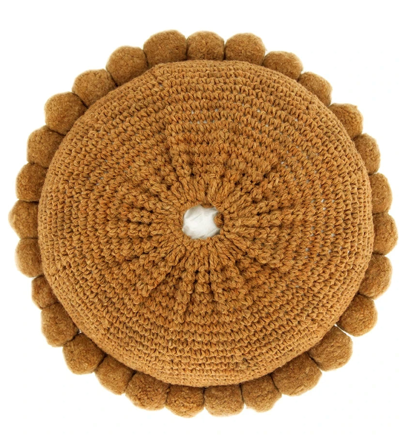 Classica Pom Pom Pillow #1 Large | Desert