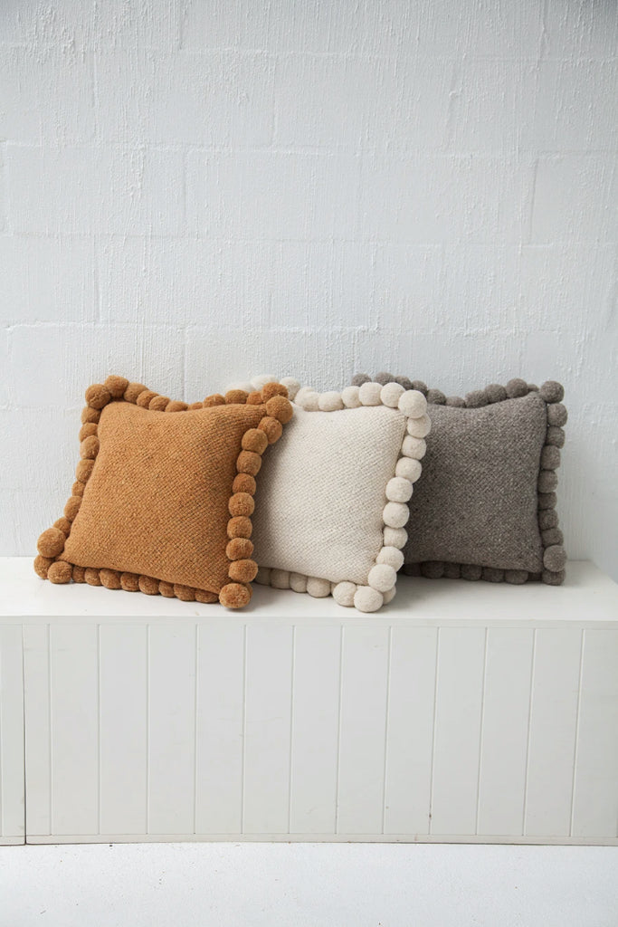 Classica Pom Pom Pillow #2 Large | Desert