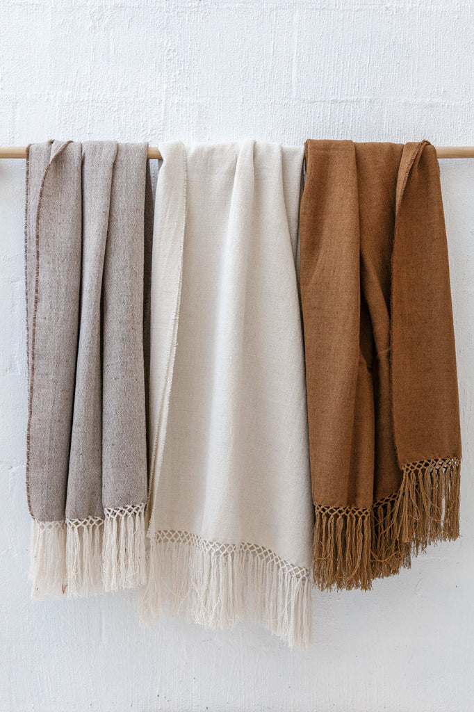 Puna Blend Throw | Natural White