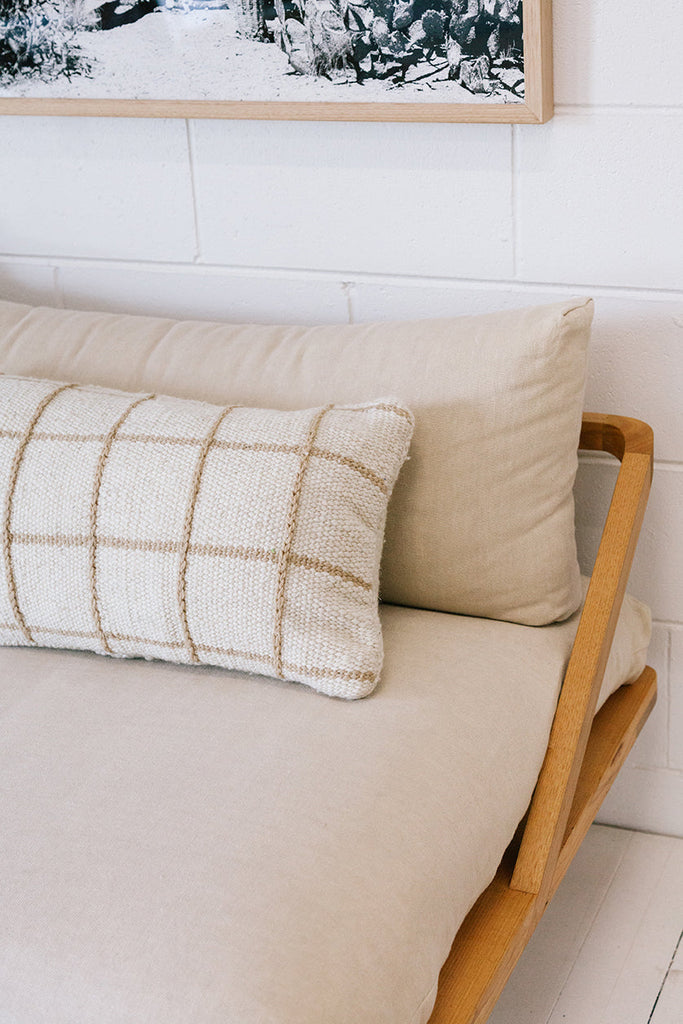 Sara Lumbar Pillow | Sand & Natural