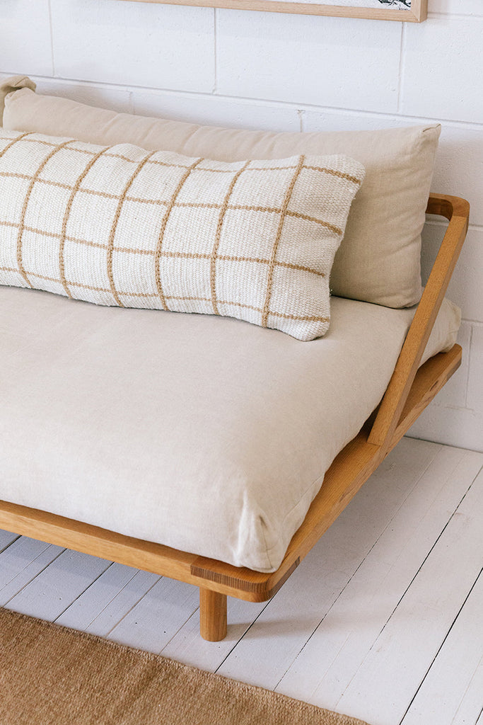 Sara XL Lumbar Pillow | Sand & Natural