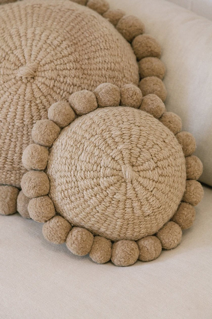 Classica Pom Pom Pillow #1 Mini | Sand