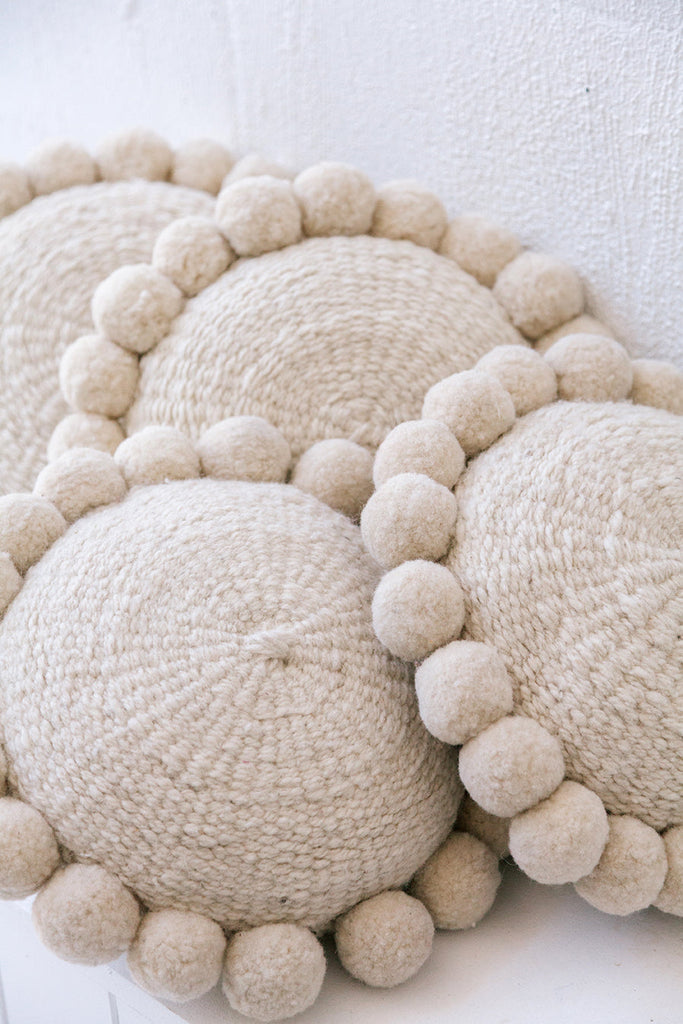 Classica Pom Pom Pillow #1 Mini | Natural