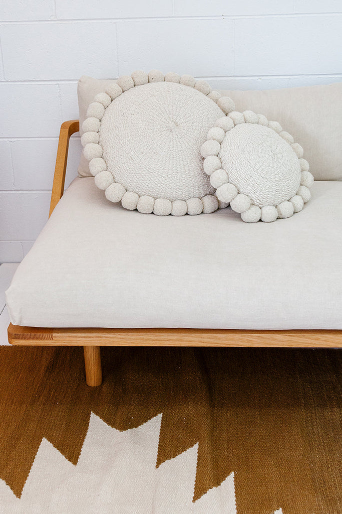 Classica Pom Pom Pillow #1 Mini | Natural