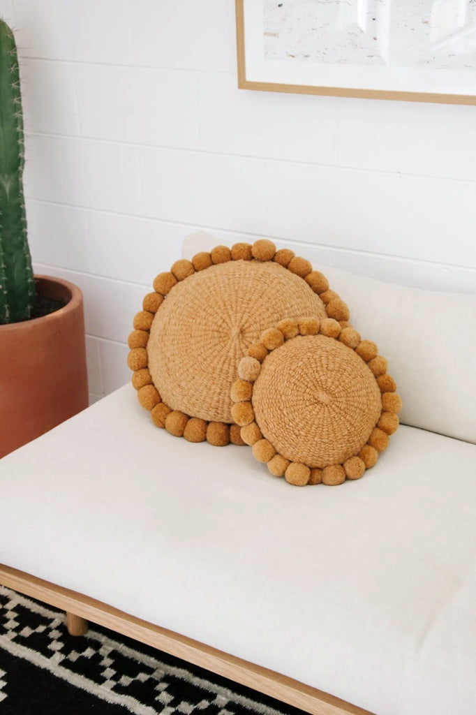 Classica Pom Pom Cushion #1 Mini | Desert