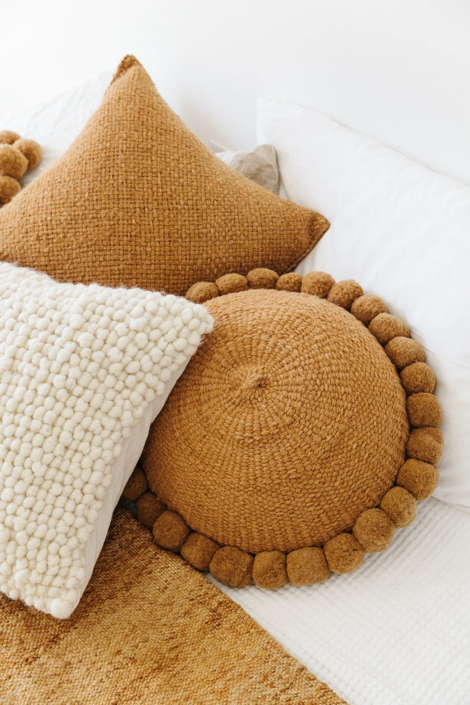 Classica Pom Pom Pillow #1 Large | Desert