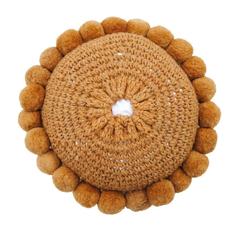 Classica Pom Pom Pillow #1 Mini | Desert