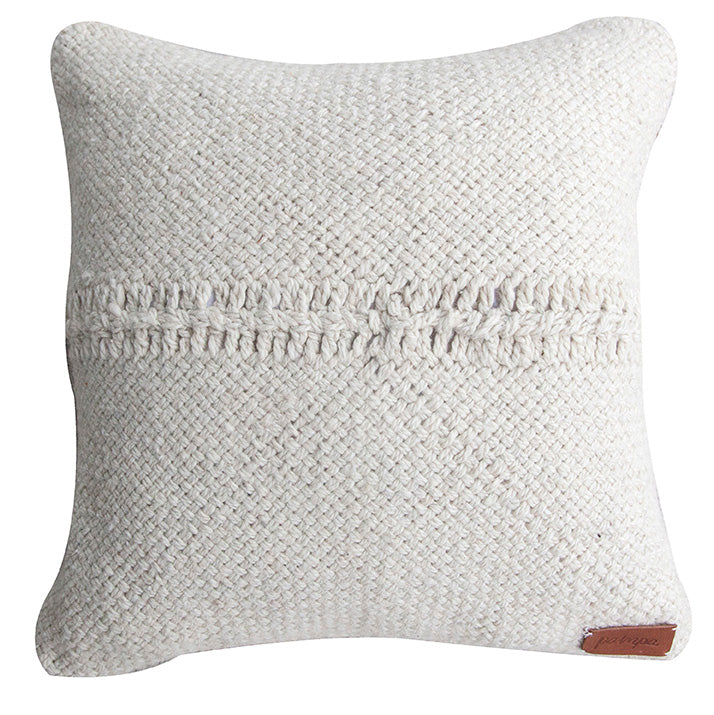 Lara Cushion | Grey & Natural