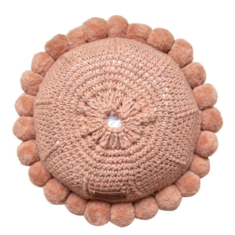 Classica Pom Pom Cushion #1 Medium | Desert Rose