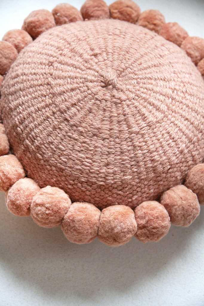 Classica Pom Pom Cushion #1 Medium | Desert Rose