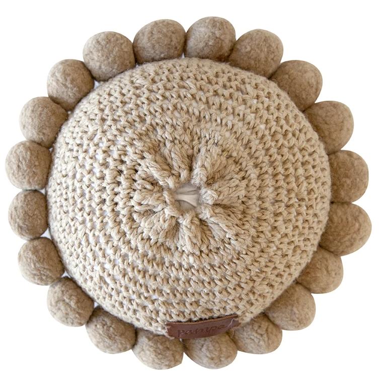 Classica Pom Pom Pillow #1 Mini | Sand