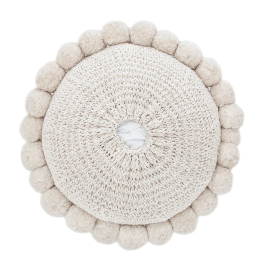 Classica Pom Pom Pillow #1 Medium | Natural