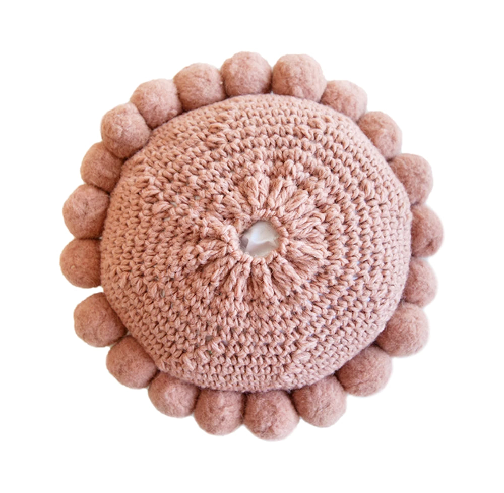 Classica Pom Pom Cushion #1 Mini | Desert Rose