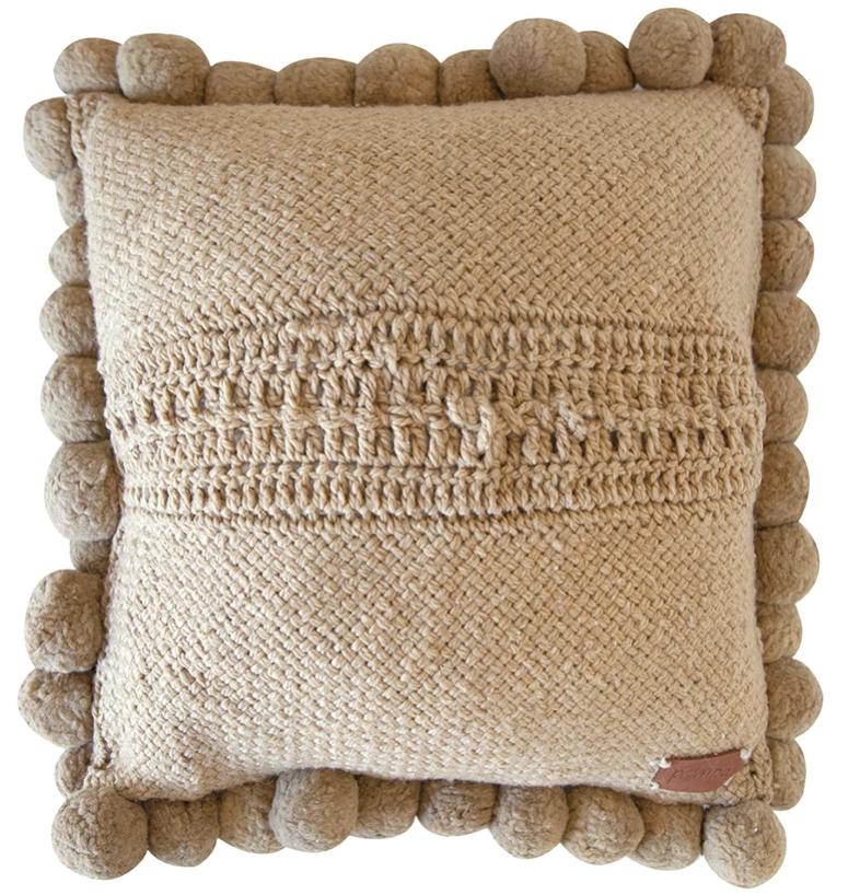 Classica Pom Pom Pillow #2 Large | Sand