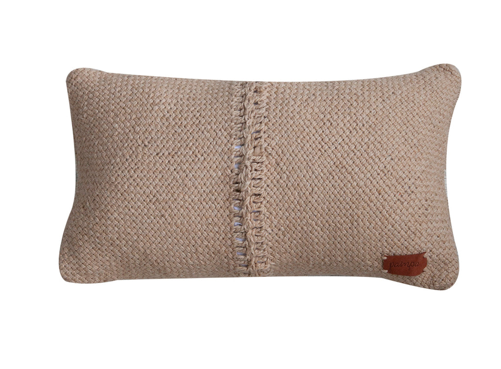 Rosana Lumbar Pillow | Sand & Black