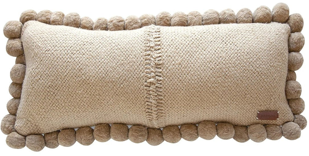 Classica XL Lumbar Pom Pom Pillow #2 | Sand