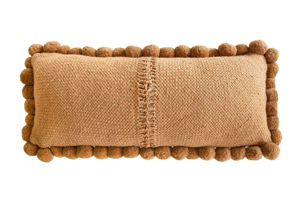 Classica XL Lumbar Pom Pom Pillow #2 | Desert