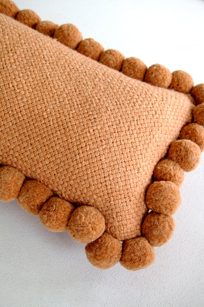 Classica XL Lumbar Pom Pom Pillow #2 | Desert