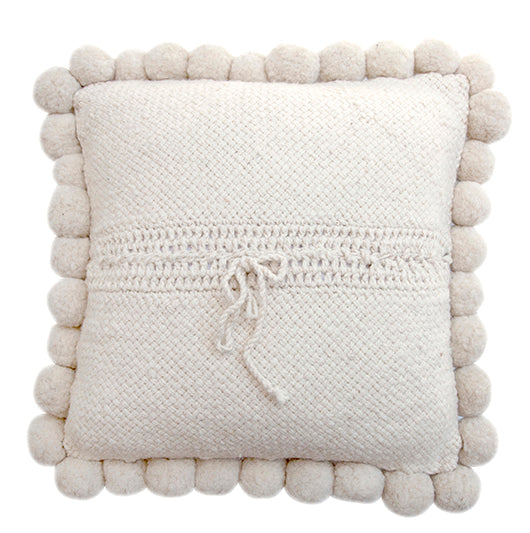 Classica Pom Pom Pillow #2 Large | Natural