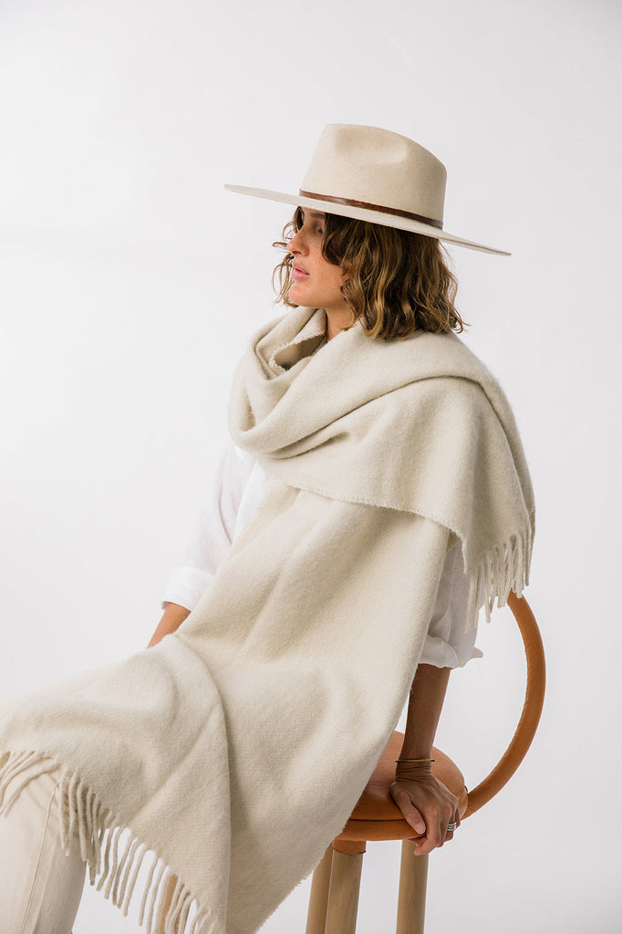 Pampa Oversized Scarf | Natural