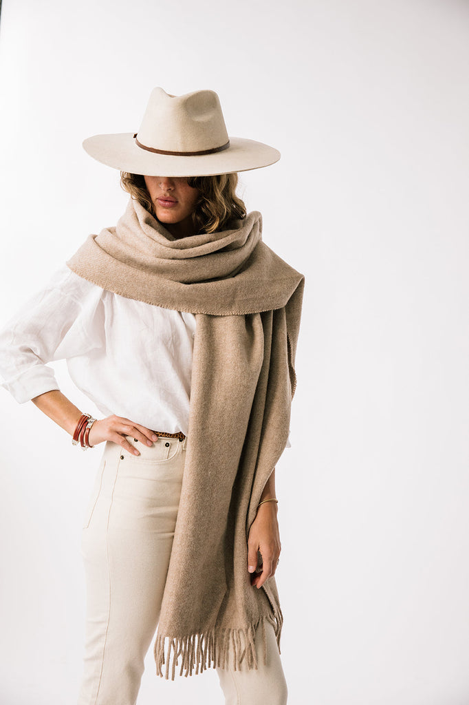 Pampa Oversized Scarf | Sand