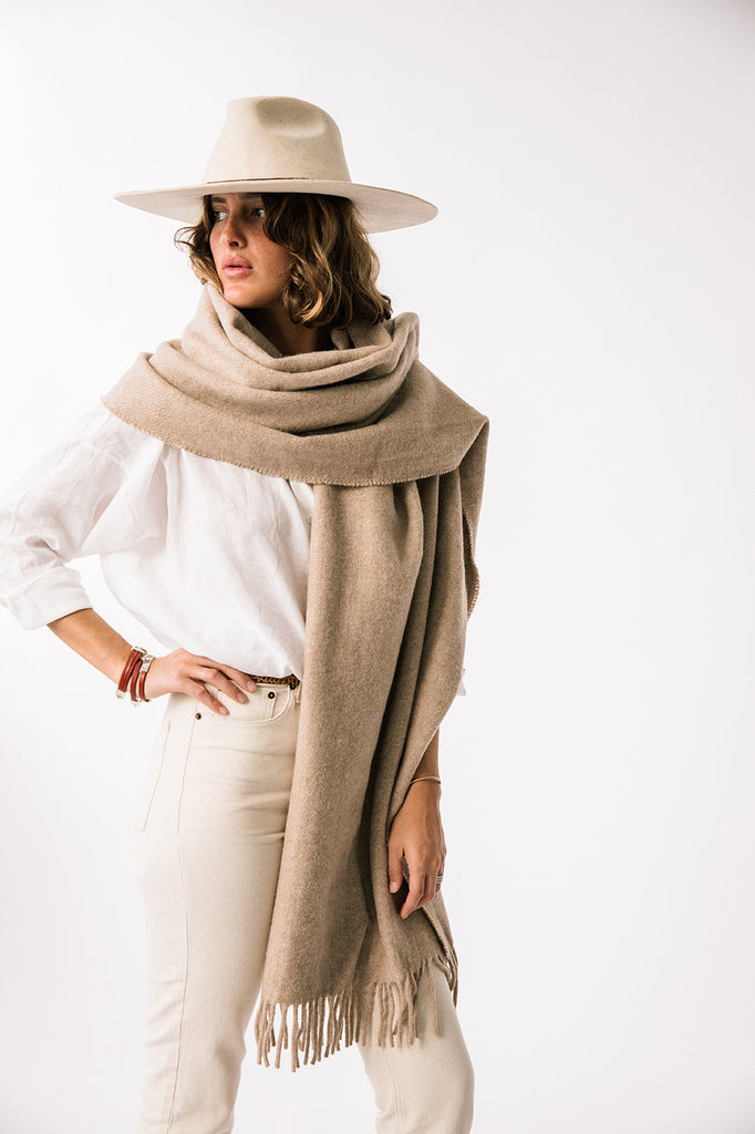 Pampa Oversized Scarf | Sand