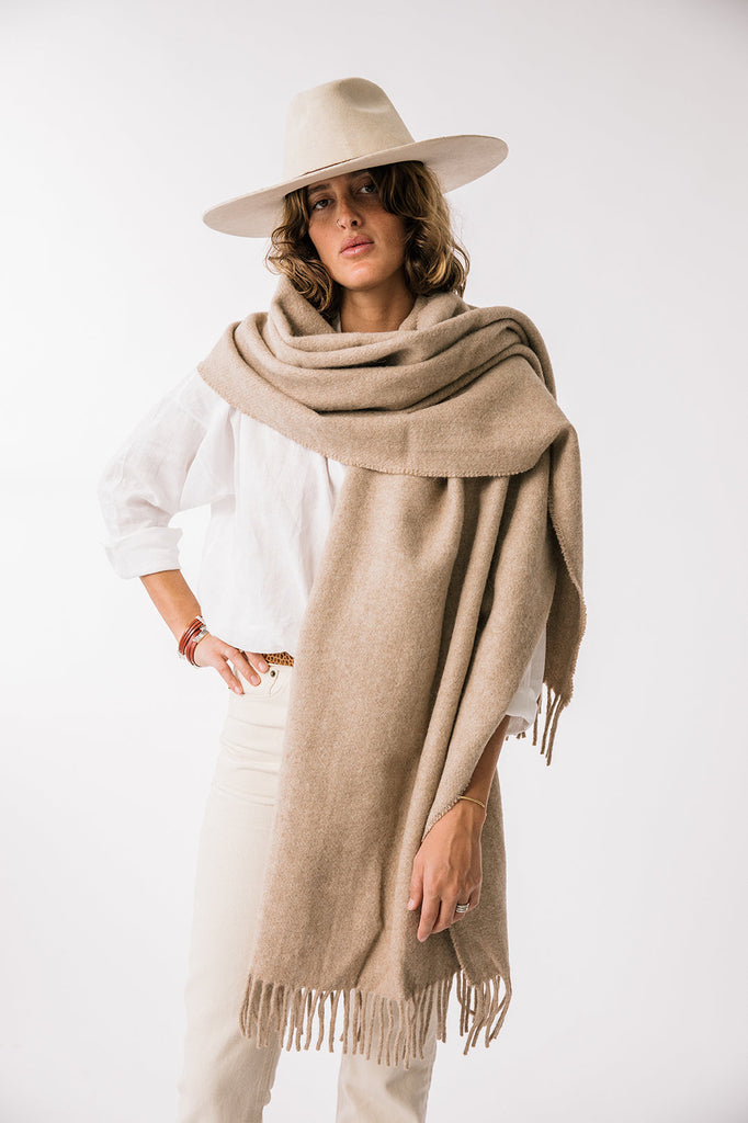 Pampa Oversized Scarf | Sand