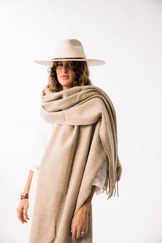 Pampa Oversized Scarf | Sand