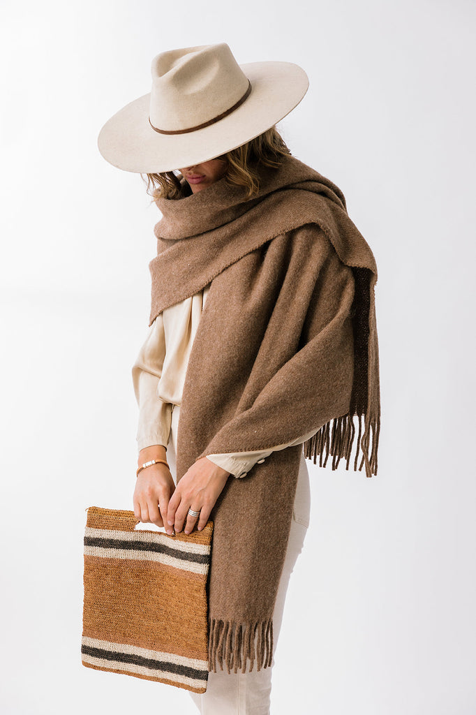 Pampa Oversized Scarf | Earth